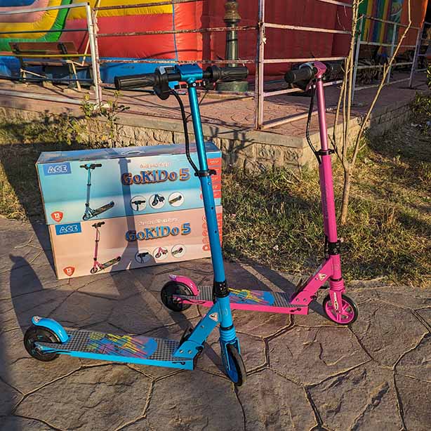 Trotinete Electrique ACE Kid's GOKIDS 5 دراجة كهربائية محمولة للأطفال مناسبة لجميع الأعمار
