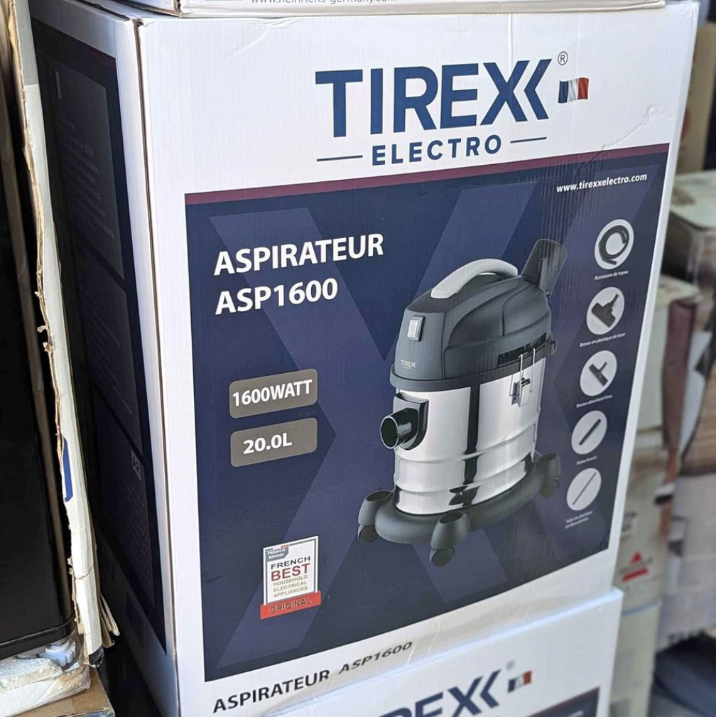 ASPIRATEUR TIREX ELECTRO FRANCAIS 🇫🇷 1600Watt 20Litres مكنسة كهربائية تيراكس الفرنسية