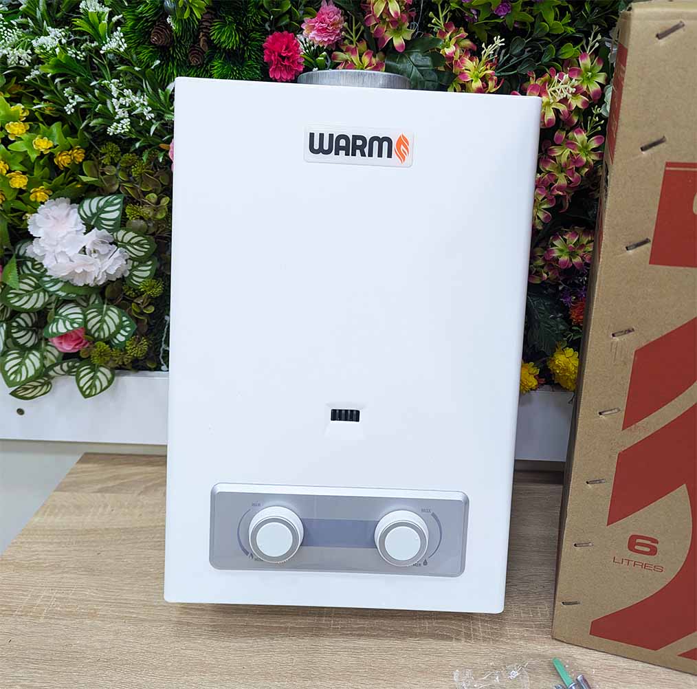 CHAUFFE EAU A GAZ WARM 6Litres سخان الماء بالغاز للإستخدام اليومي في المنزل و الحمامات