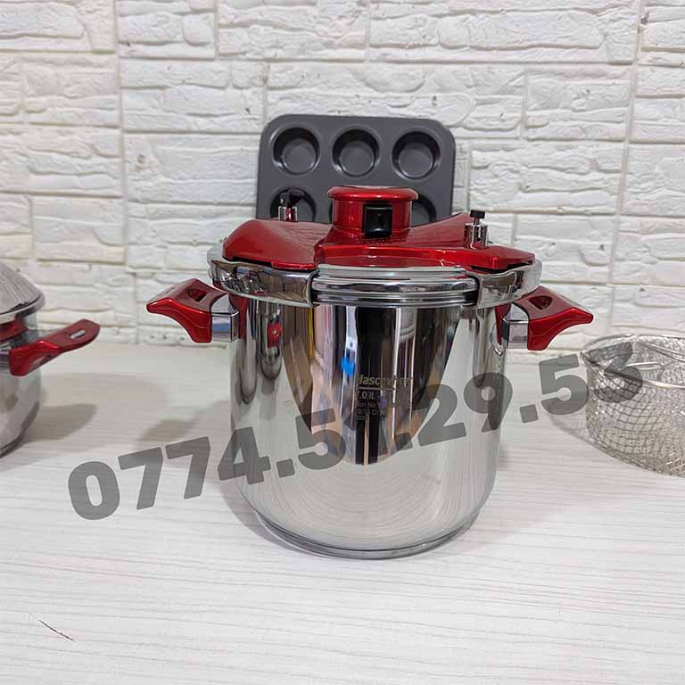 Serie cocotte 10 Pcs 5/7Litre Hascevher INOX 18/10 باك كوكوطة 10 قطع 5 + 7 لتر من العلامةالتركية الأصلية + هدية مجانية