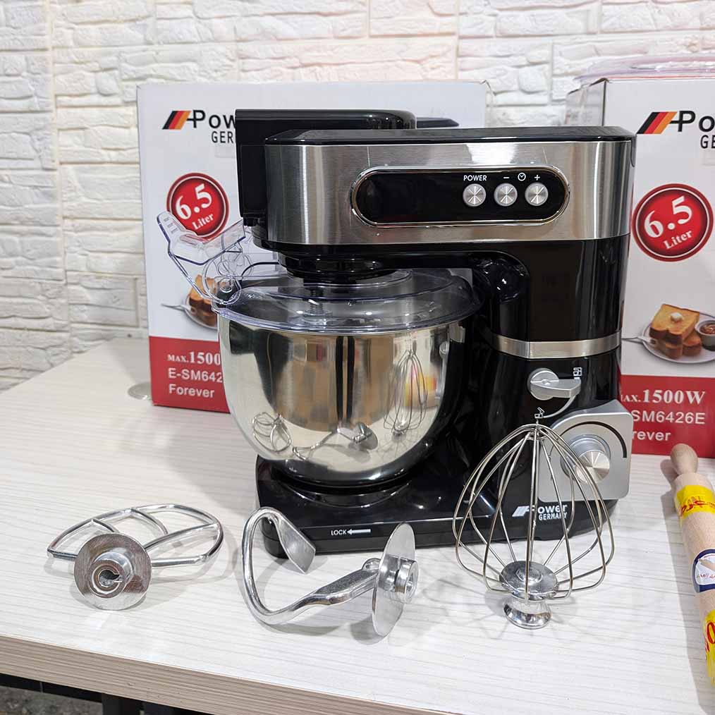 Pétrin POWER GERMANY 3 En 1 6.5L - 1500w - 3.5kg عجانة متعددة الوظائف 3 في 1