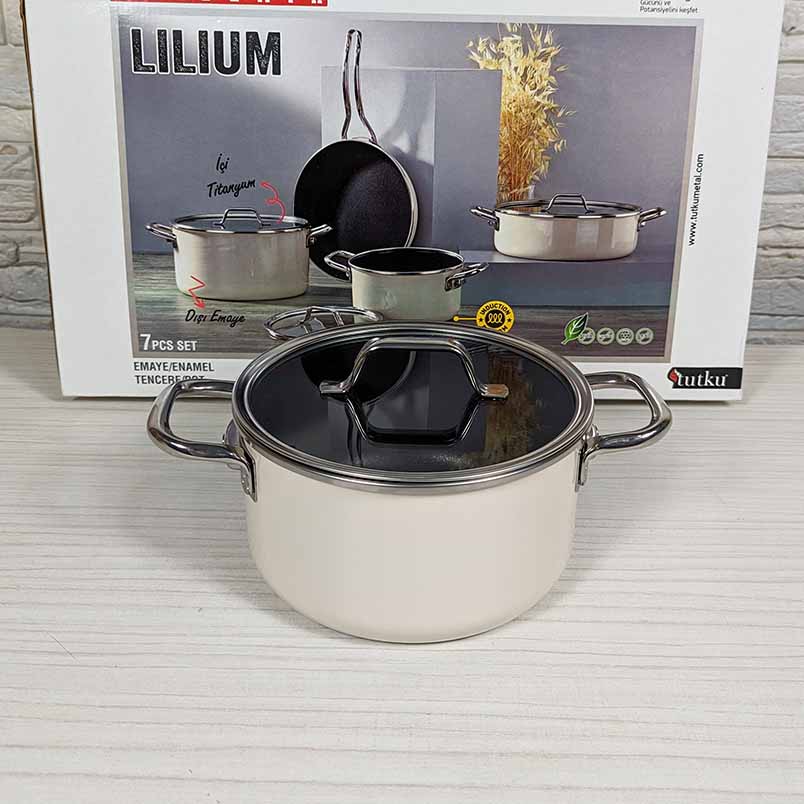 PACK 7 PCS BONERA TITANYUM MADE IN TURKEY 🇹🇷 مجموعة 7 قطع للمطبخ متكاملة صنع تركي بالطابع 🇹🇷