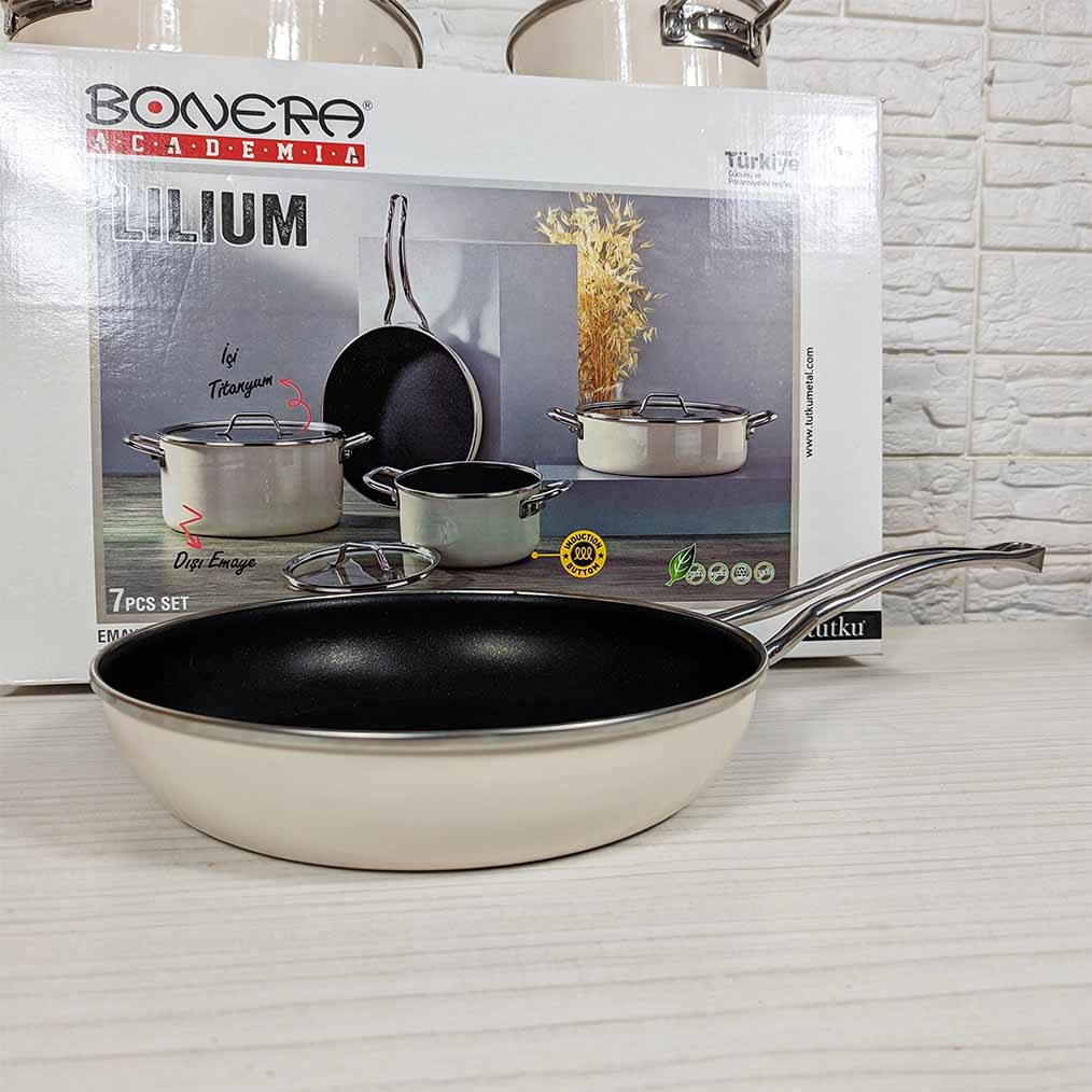 PACK 7 PCS BONERA TITANYUM MADE IN TURKEY 🇹🇷 مجموعة 7 قطع للمطبخ متكاملة صنع تركي بالطابع 🇹🇷