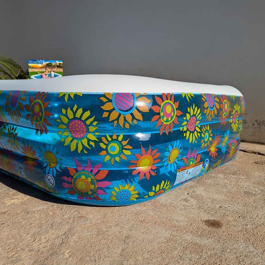 Piscine Gonflable Aquarium Bestway حوض سباحة حجم عائلي + 4 هدايا مجانية