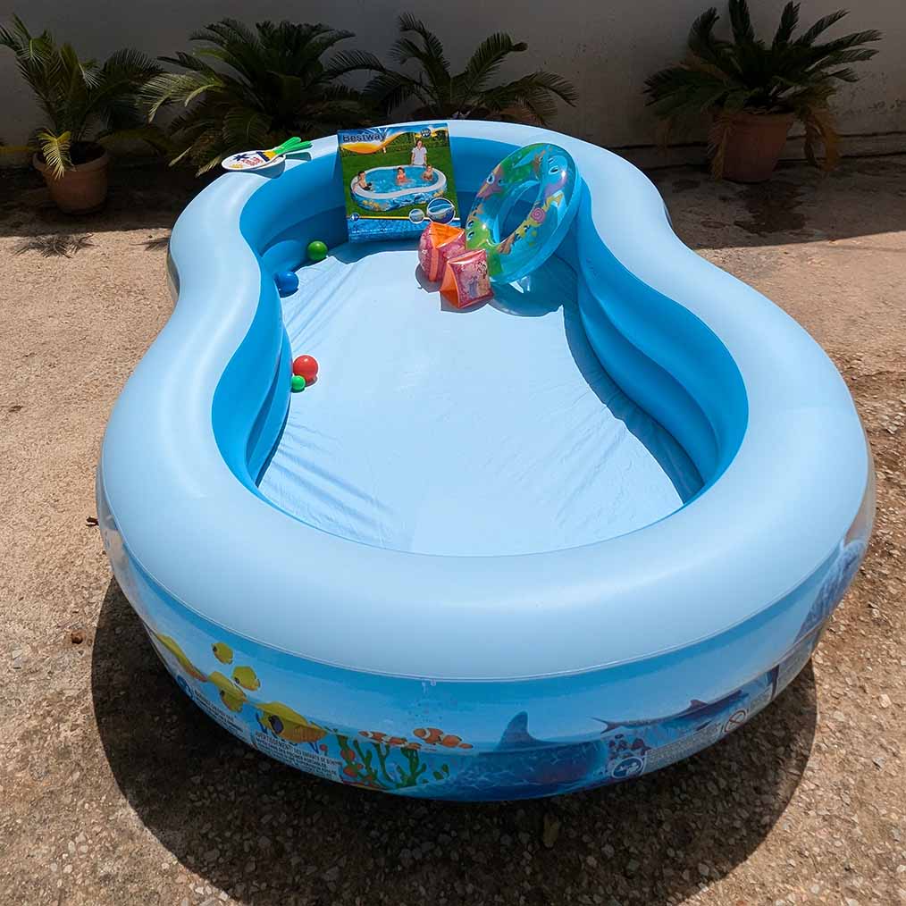 Piscine Gonflable Marine Bestway حوض سباحة حجم عائلي + 3 هدايا مجانية