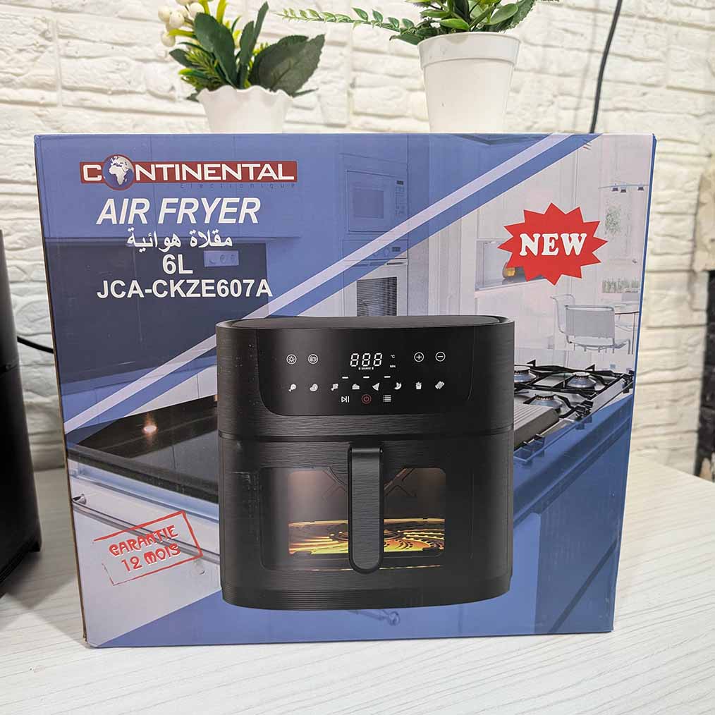 FRITEUSE CONTINENTAL 6 L 1500WATT ✔️مع مقلاة كونتينونتال الهوائية 6 لتر بقوة 1500 واط وددعي الزيت واقللبي صحتك للأفضل