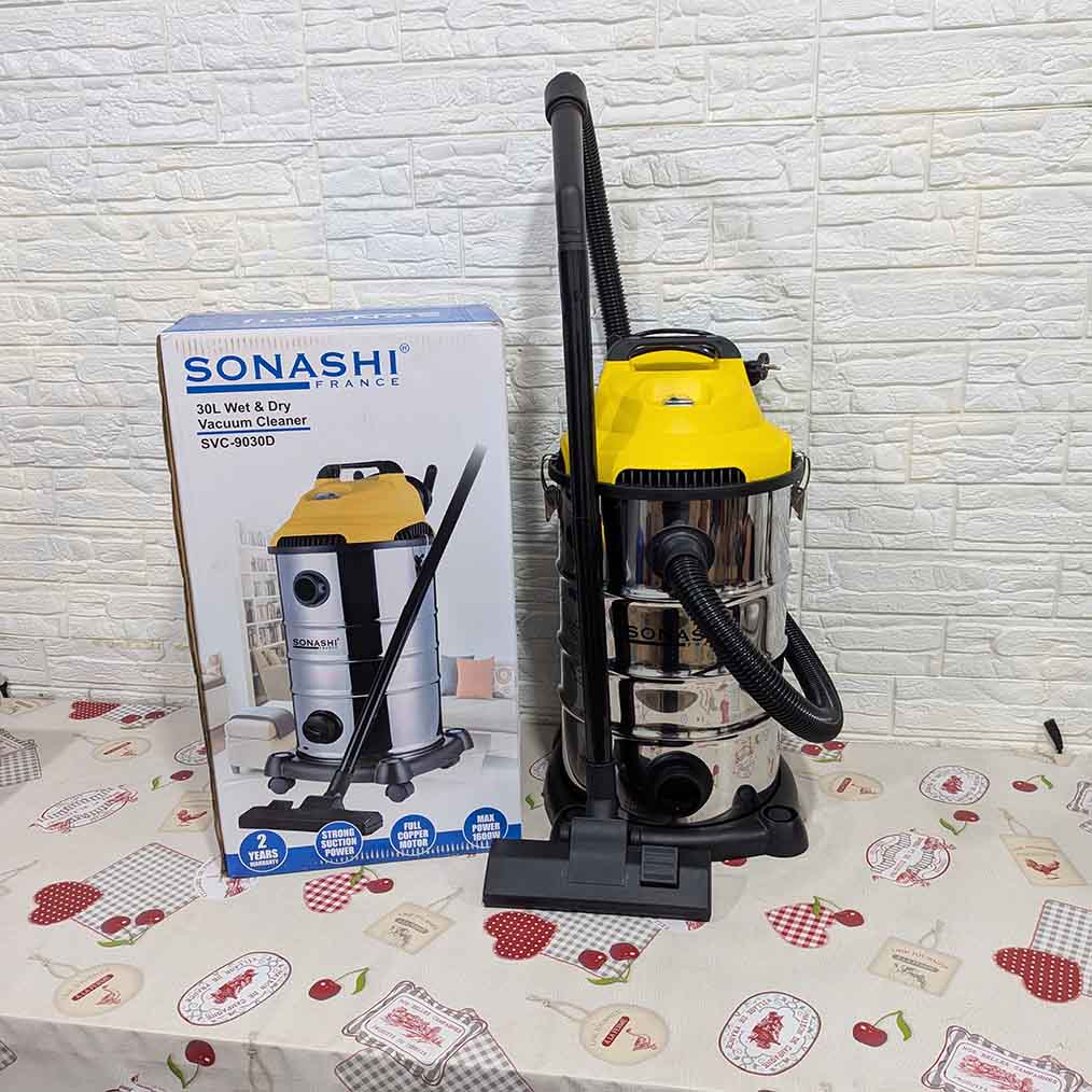 🟡 ASPIRATEUR SONASHI + SOUFFLEUR 30L 1600Watts