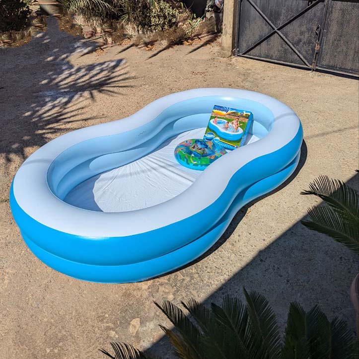 Piscine Gonflable Bestway La Playa حوض سباحة حجم عائلي + 4 هدايا مجانية