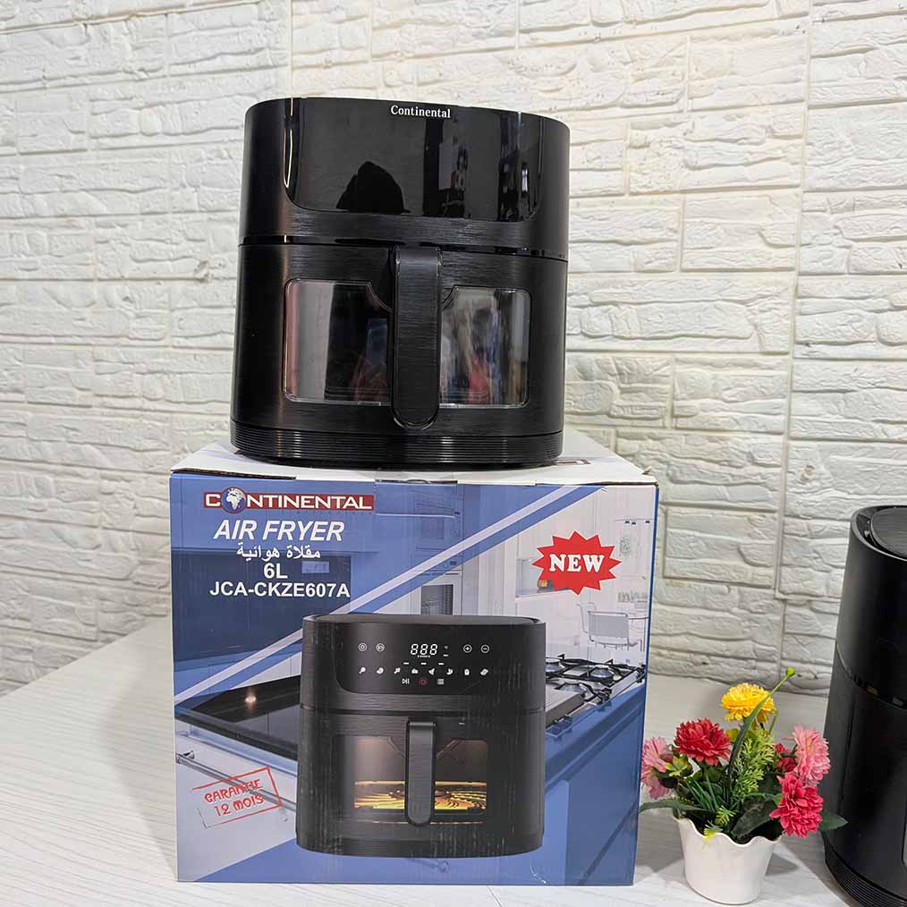 FRITEUSE CONTINENTAL 6 L 1500WATT ✔️مع مقلاة كونتينونتال الهوائية 6 لتر بقوة 1500 واط وددعي الزيت واقللبي صحتك للأفضل
