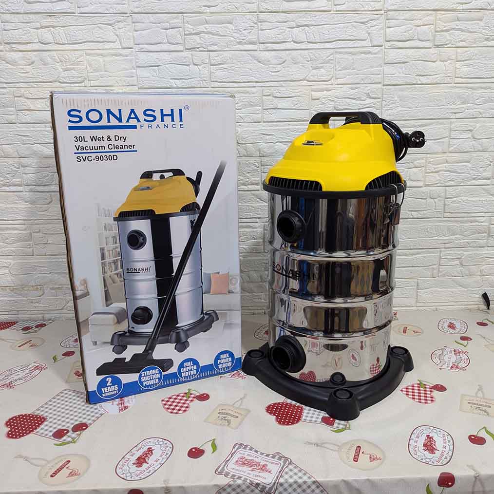 🟡 ASPIRATEUR SONASHI + SOUFFLEUR 30L 1600Watts
