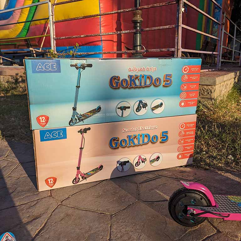 Trotinete Electrique ACE Kid's GOKIDS 5 دراجة كهربائية محمولة للأطفال مناسبة لجميع الأعمار