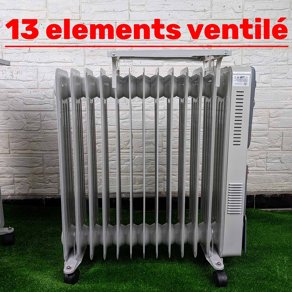 Radiateur électrique bain d'huile GOLD STAR 11 et 13 element ventilé مدفأة زيتية ذات مروحة مدمجة و ضمان متوفر