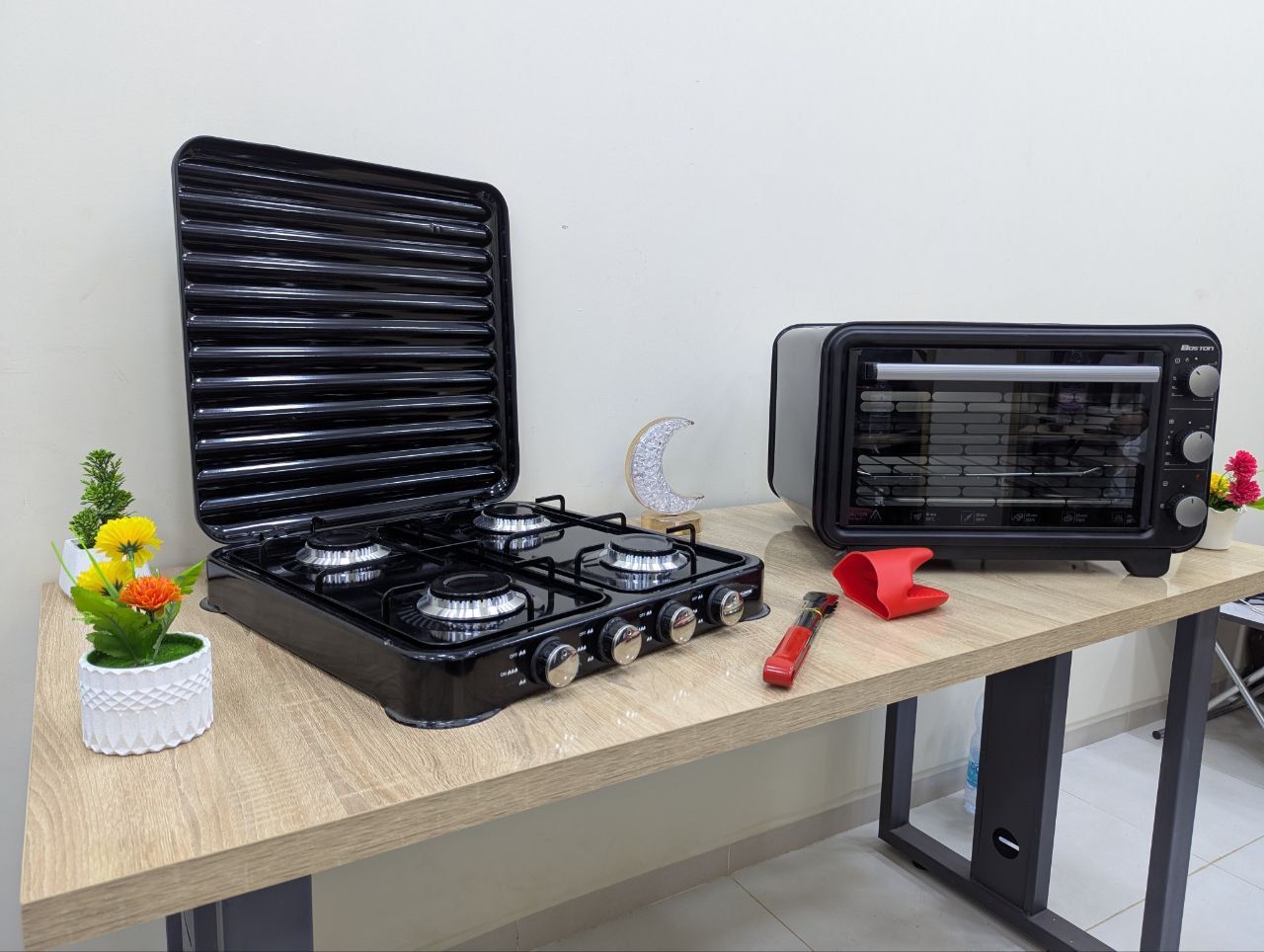 Four electrique BOSTON + Plaque chauffante + 2 cadeaux أقوى عرض فرن كهربائي + موقد غاز  + 2 هدايا مجاني