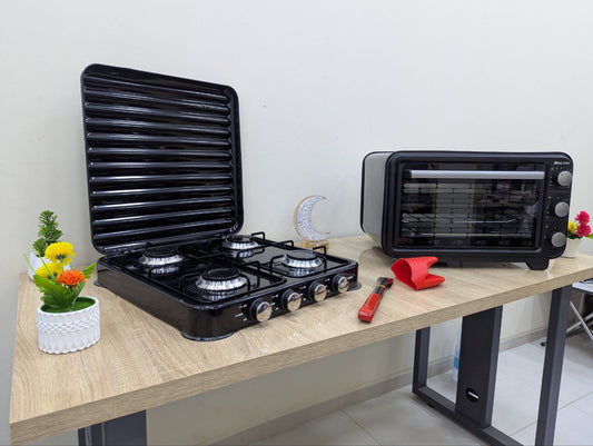 Four electrique BOSTON + Plaque chauffante + 2 cadeaux أقوى عرض فرن كهربائي + موقد غاز  + 2 هدايا مجاني