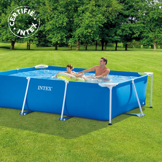 PISCINE INTEX MONTABLE 221x150x43cm  مسبح عائلي + 3 هدايا مجانية