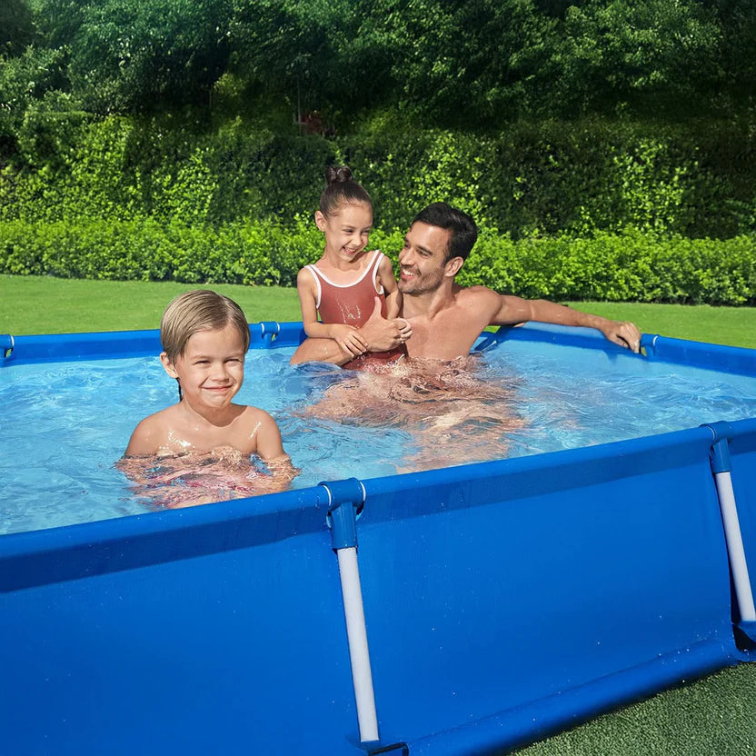 (R) PISCINE BESTWAY MONTABLE 259x170x61cm (403) (137) مسبح عائلي + 4 هدايا مجانية