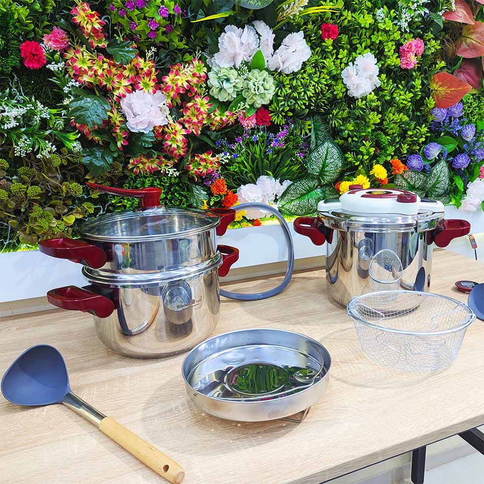 Cocotte Minute KITCHEN LAB 11 PCS Inox 18/10 كوكوطة الأصلية كيتشان لاب من الإينوكس مجموعة 11 قطعة 7+5 لتر