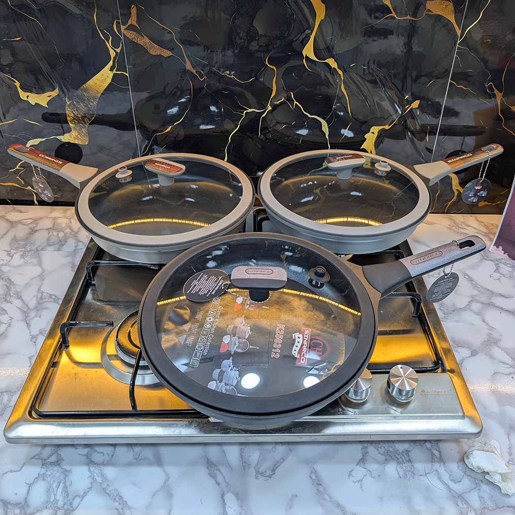 SERIE CUISINE SINARCO 12 PCS GRANITE 100% ALIMENTAIRE (091) من أجود الطقوم و أنواع القرانيت🔥