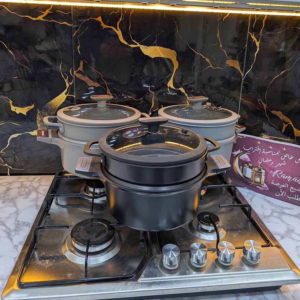 SERIE CUISINE SINARCO 12 PCS GRANITE 100% ALIMENTAIRE (091) من أجود الطقوم و أنواع القرانيت🔥