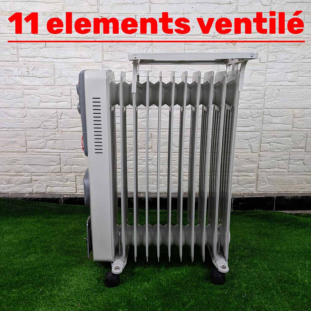 Radiateur électrique bain d'huile GOLD STAR 11 et 13 element ventilé مدفأة زيتية ذات مروحة مدمجة و ضمان متوفر