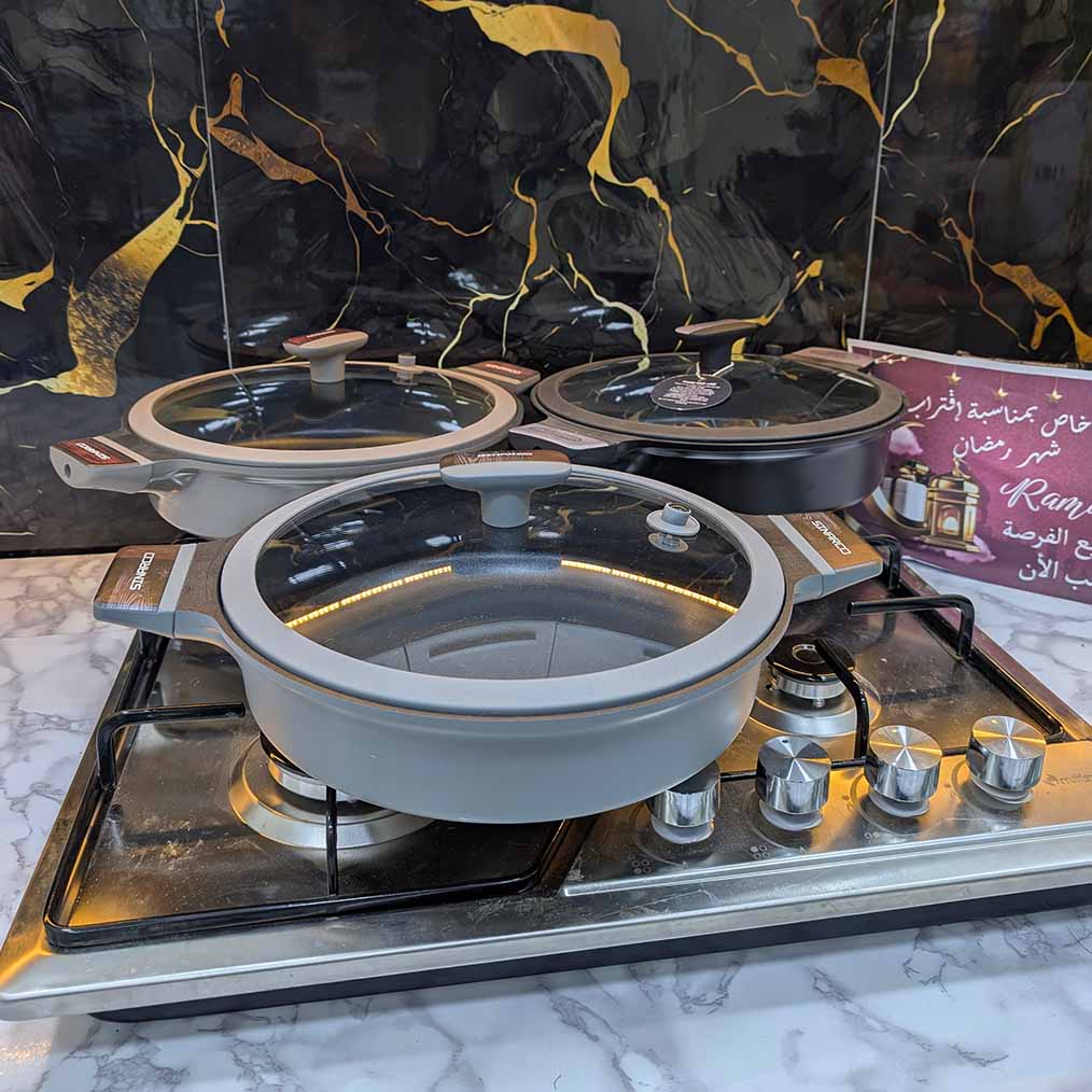 SERIE CUISINE SINARCO 12 PCS GRANITE 100% ALIMENTAIRE (091) من أجود الطقوم و أنواع القرانيت🔥