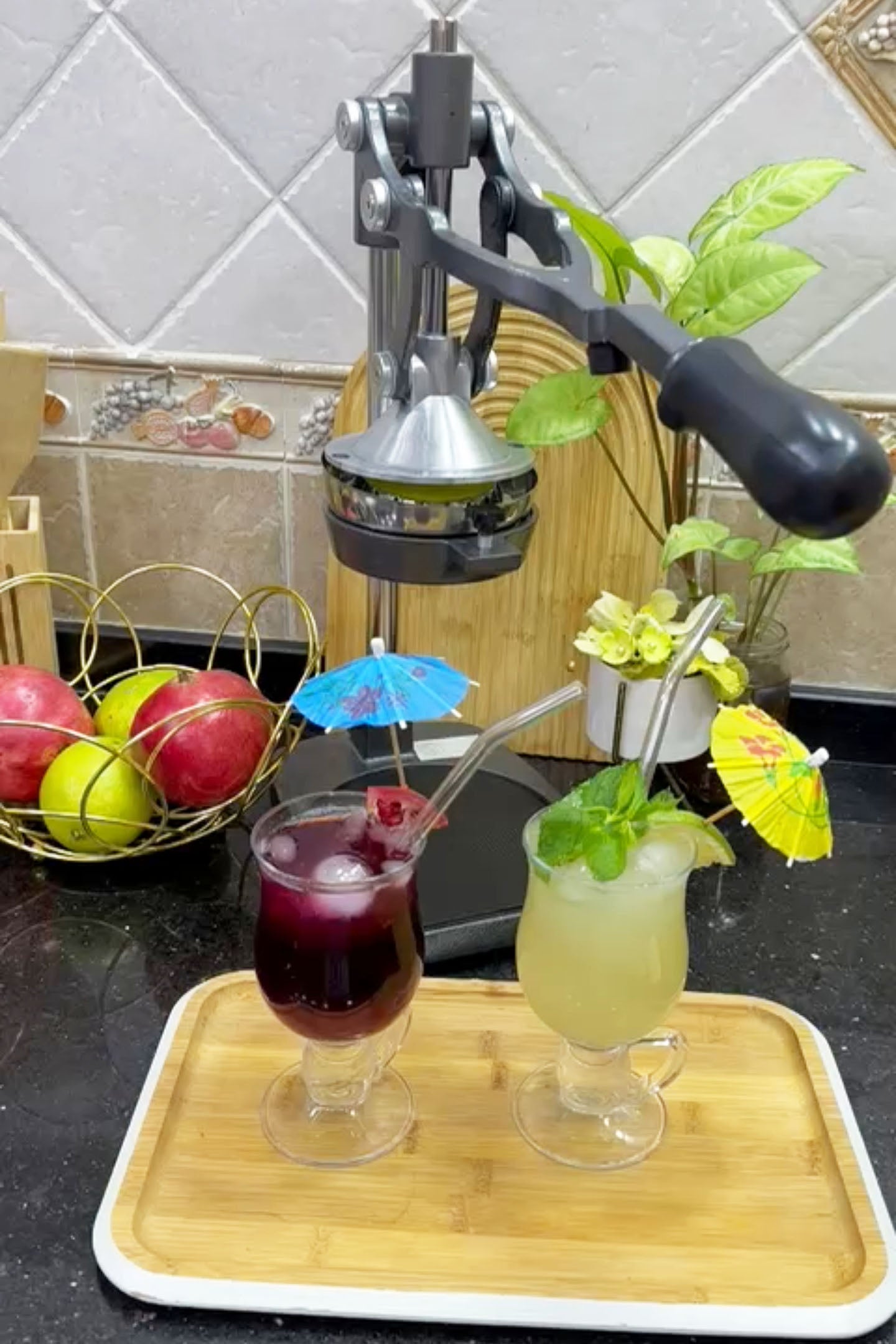 عصارة 3 في 1 تعصر و تقطع الخضر و الفواكه🍊🍋أصلية حجم كبير