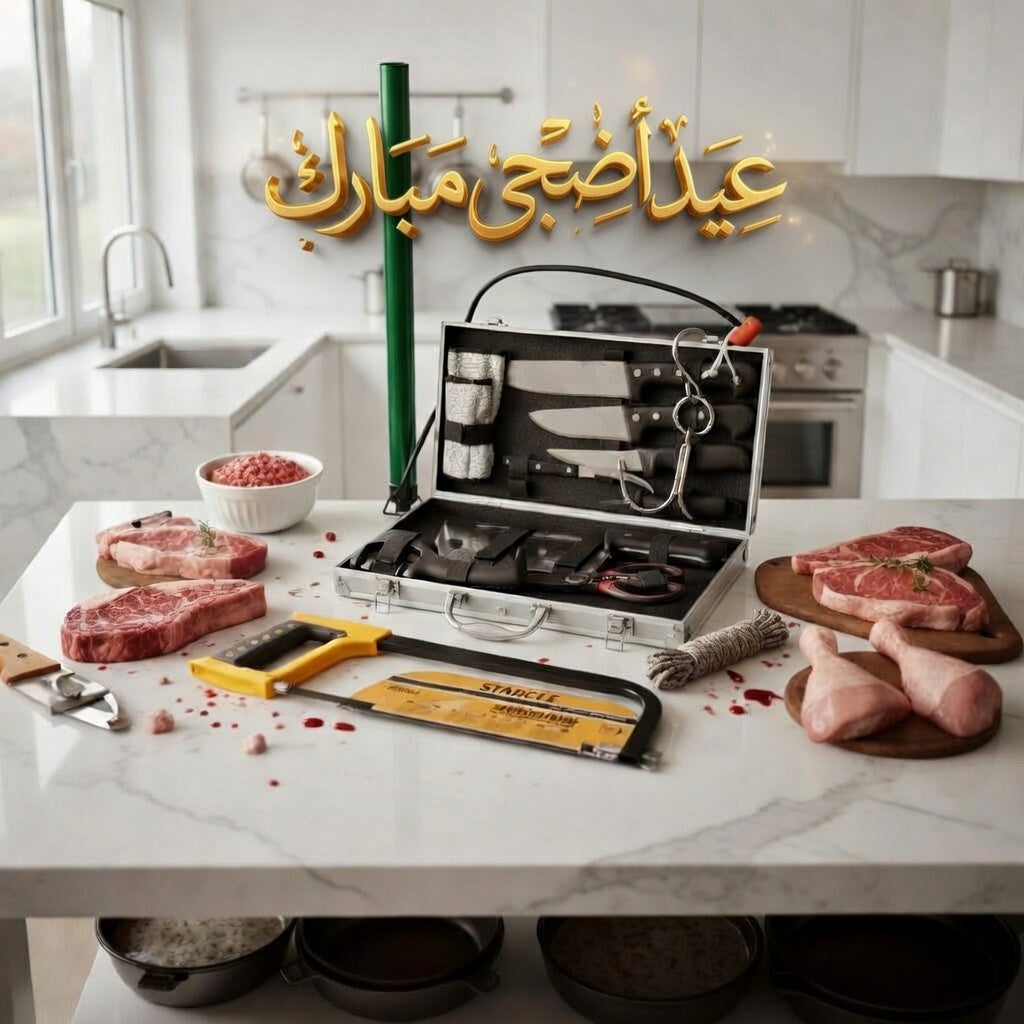 (R) PACK AID 12 PIECES + 2 CADEAUX (108) عرض عيد الأضحى حقيبة سكاكين 12 قطع + 2 هدايا مجانية