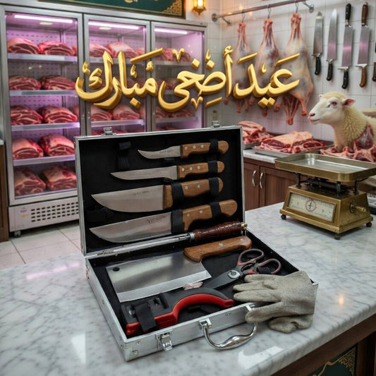 (R) PACK AID 10 PIECES + 2 CADEAUX (107) عرض عيد الأضحى حقيبة سكاكين 10 قطع + 2 هدايا مجانية