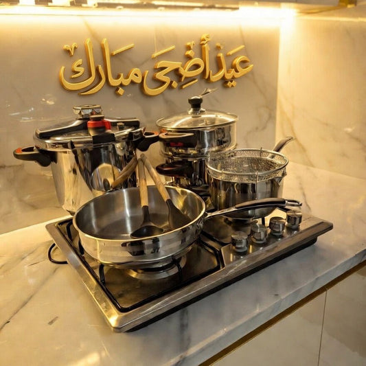 PACK COCOTTE MINUTE 10 PCS 100% INOX 18/10 (109) جودة فخمة و قوة لمطبخك 🔥