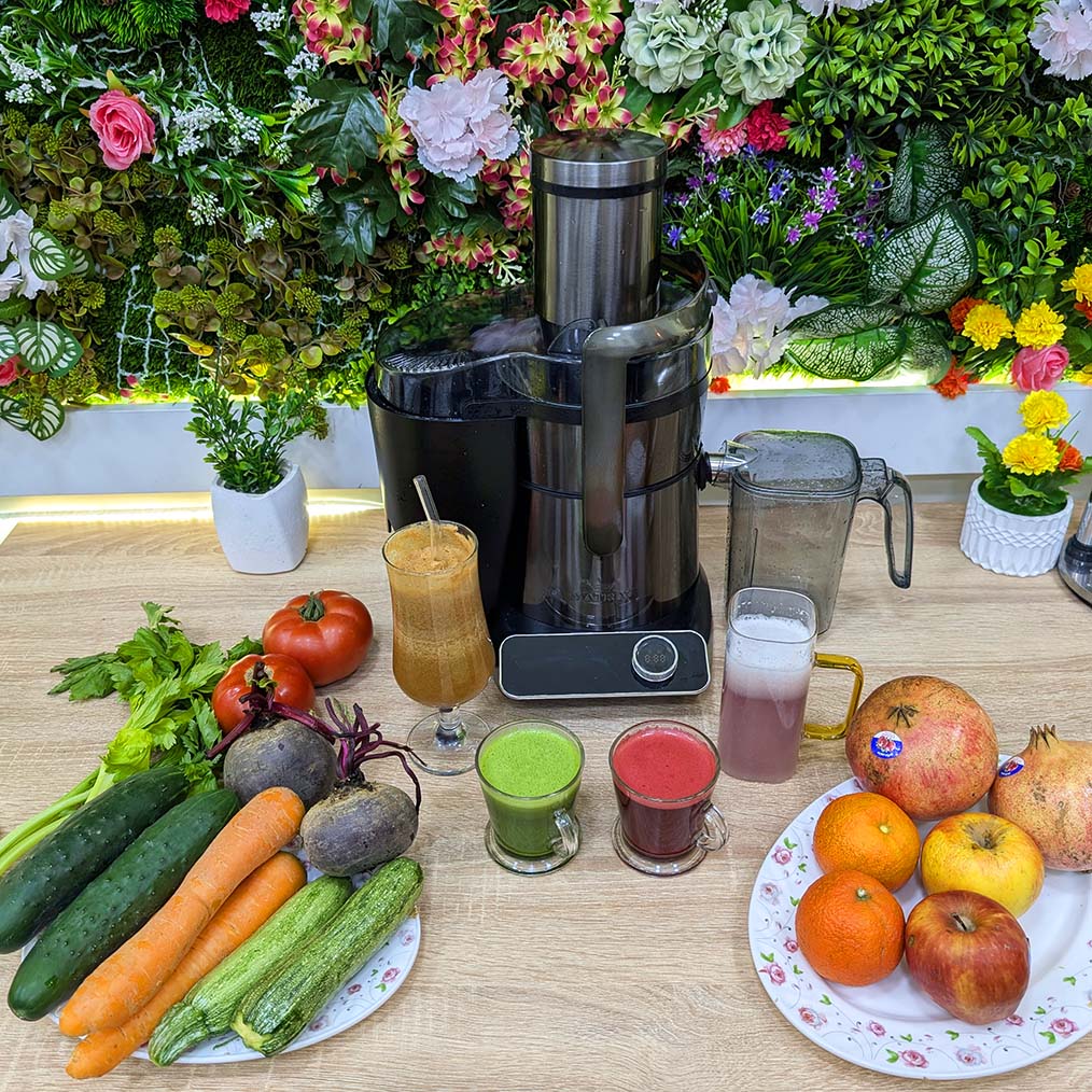 🥤عصارة جميع الفواكه🍊🍌 و الخضر لعصير🥕 100٪ طبيعي CENTRIFUGEUSE AUTOMATIQUE MATRIX 1000Watt 1Litre