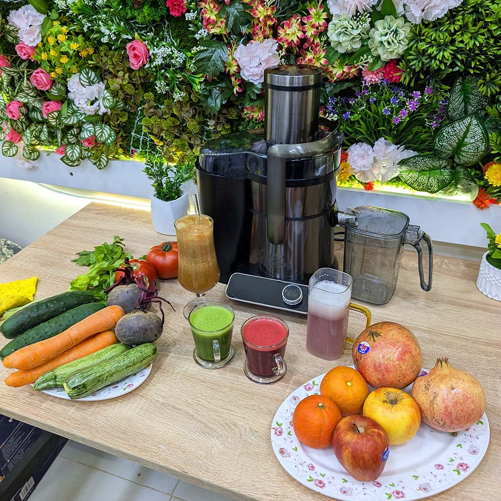 🥤عصارة جميع الفواكه🍊🍌 و الخضر لعصير🥕 100٪ طبيعي CENTRIFUGEUSE AUTOMATIQUE MATRIX 1000Watt 1Litre