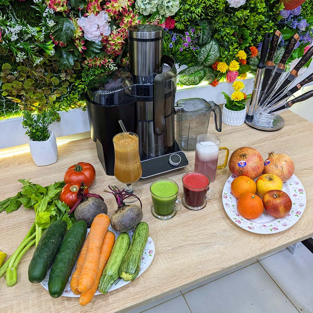 🥤عصارة جميع الفواكه🍊🍌 و الخضر لعصير🥕 100٪ طبيعي CENTRIFUGEUSE AUTOMATIQUE MATRIX 1000Watt 1Litre