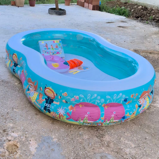 Piscine Gonflable Marine INTEX حوض سباحة حجم عائلي + 3 هدايا مجانية